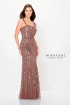 Montage by Mon Cheri M919 Straight Neck Sleeveless Dress