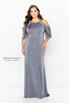 Montage by Mon Cheri 120906 Scoop Neck Cold Shoulder Dress