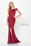 Montage by Mon Cheri M910 Straight Neck Off-Shoulder Dress