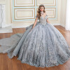 Princesa by Ariana Vara PR30172 Sequin Beaded Long Ball Gown