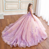 Princesa by Ariana Vara PR30179 Tulle V-Neck Long Ball Gown