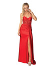Dancing Queen 4439 Beaded Spaghetti Strap Sleeveless Gown