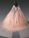 Dancing Queen 1921 Sheer Overlay Off-Shoulder Ball Gown