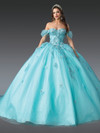 Dancing Queen 1903 Embellished Off-Shoulder Sleeve Long Gown
