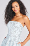 Colette by Daphne CL12255 Lace Cracked Ice Strapless Dress