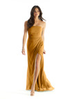 Morilee Bridesmaid 31236 Chiffon Strapless Sheath Dress