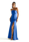 Morilee Bridesmaid 21844 Satin Strapless Bow Neckline Dress