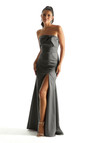 Morilee Bridesmaid 21844 Satin Strapless Bow Neckline Dress