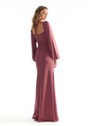 Morilee Bridesmaid 31221 Luxe Satin Long Bishop Sleeve Dress