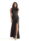 Morilee Bridesmaid 31224 Luxe Satin Halter Neck Dress