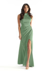 Morilee Bridesmaid 31224 Luxe Satin Halter Neck Dress