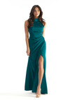 Morilee Bridesmaid 31224 Luxe Satin Halter Neck Dress