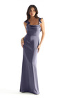 Morilee Bridesmaid 31228 Luxe Satin Cowl Neck A-Line Dress