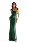 Morilee Bridesmaid 31228 Luxe Satin Cowl Neck A-Line Dress