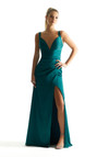Morilee Bridesmaid 21846 Luxe Satin V-neck Sleeveless Dress