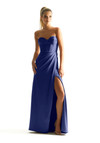 Morilee Bridesmaid 21858 Luxe Satin Strapless Sheath Dress