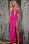 Jovani D5724 Crystal Embellished Strapless Gown
