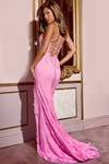 Jovani D5028 V-Neckline Sleeveless Long Dress
