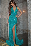 Jovani D5303 Halter Neck Sleeveless Long Dress