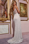 Jovani D5601 Spaghetti Strap V-neckline Long Dress
