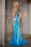 Jovani 40262 Illusion V-neck Sleeveless Long Dress