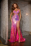 Jovani 40262 Illusion V-neck Sleeveless Long Dress