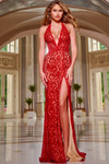 Jovani 42724 Halter Neck Sleeveless Long Dress