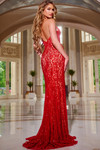 Jovani 42724 Halter Neck Sleeveless Long Dress