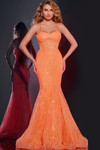 Jovani 44208 Spaghetti Strap V-neckline Long Dress