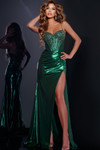 Jovani 42336 Spaghetti Strap V-neckline Long Dress