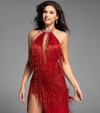 Jovani 43922 Halter Neck Sleeveless Long Dress