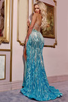 Jovani 40763 V-neckline Strapless Long Dress