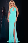 Jovani 44496 Halter Neck Sleeveless Long Dress