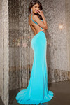 Jovani 40921 Halter Neck Sleeveless Long Dress