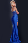 Jovani 43283 Spaghetti Strap V-neckline Long Dress