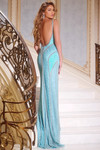 Jovani 43930 Illusion V-neck Sleeveless Long Dress