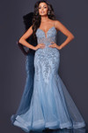 Jovani 43845 Spaghetti Strap V-neckline Long Dress