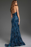 Jovani 37634 One Shoulder V-neck Long Dress