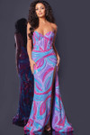 Jovani 43058 Sweetheart Neckline Strapless Long Dress