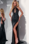 Jovani 29496 Beaded High Neck Sleeveless Long Dress