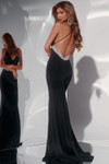 Jovani 42438 V-neckline Sleeveless Long Dress