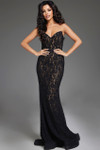 Jovani 43760 V-neckline Strapless Long Dress