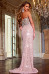 Jovani D5709 Sequin V-Neck Strapless Long Dress