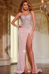 Jovani D5709 Sequin V-Neck Strapless Long Dress