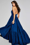 Jovani 26152 Satin Taffeta Strapless Tiered Skirt Long Gown