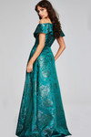 Jovani 40296 Metallic Textured Off-Shoulder Sleeveless Gown