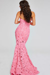 Jovani 40744 Beaded Floral Lace Strapless Sleeveless Gown