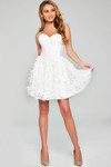 Jovani 38248 Tulle Sleeveless Sweetheart Neck Short Dress