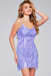 Jovani 39628 Sequin Tulle Scoop Neck Sleeveless Short Dress
