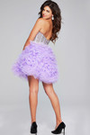 Jovani 39748 Sequin Tulle Ruffles Embellished Short Dress